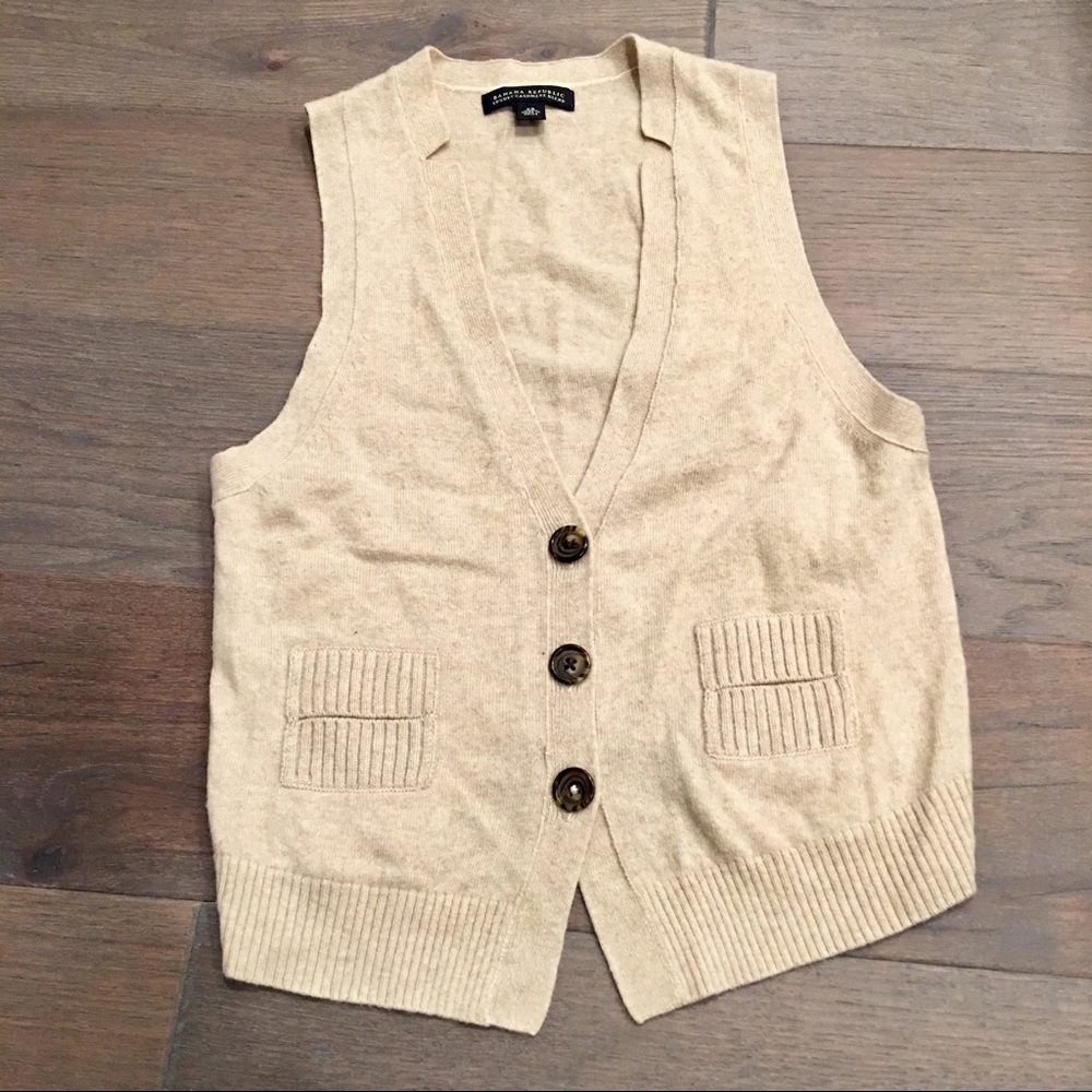 ❤️Banana Republic Oatmeal luxury cashmere blend